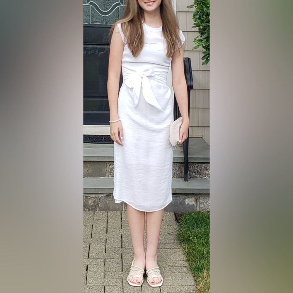 1. State Tie Front Midi Dress Size XXS - Picture 2 of 6